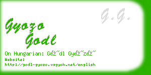 gyozo godl business card